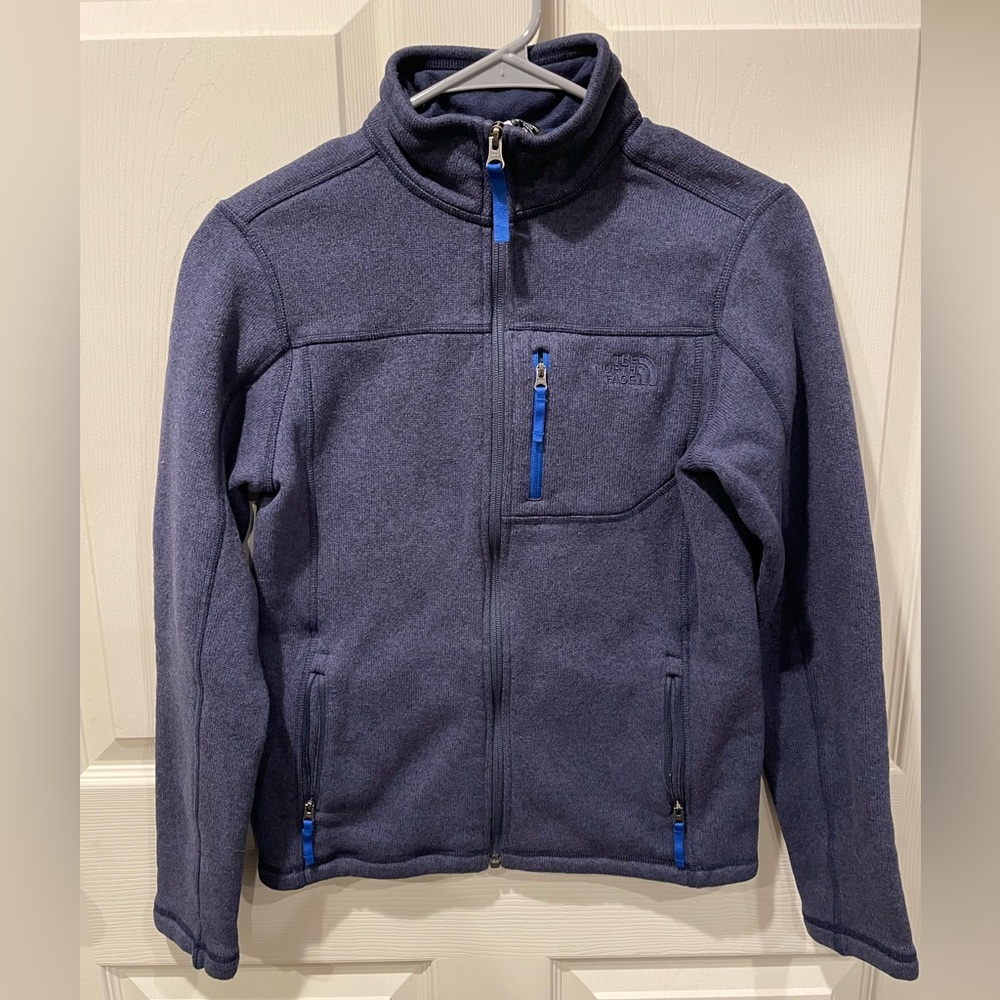 The North Face Boys' Gordon Lyons Full Zip Fleece 14-16 navy blue